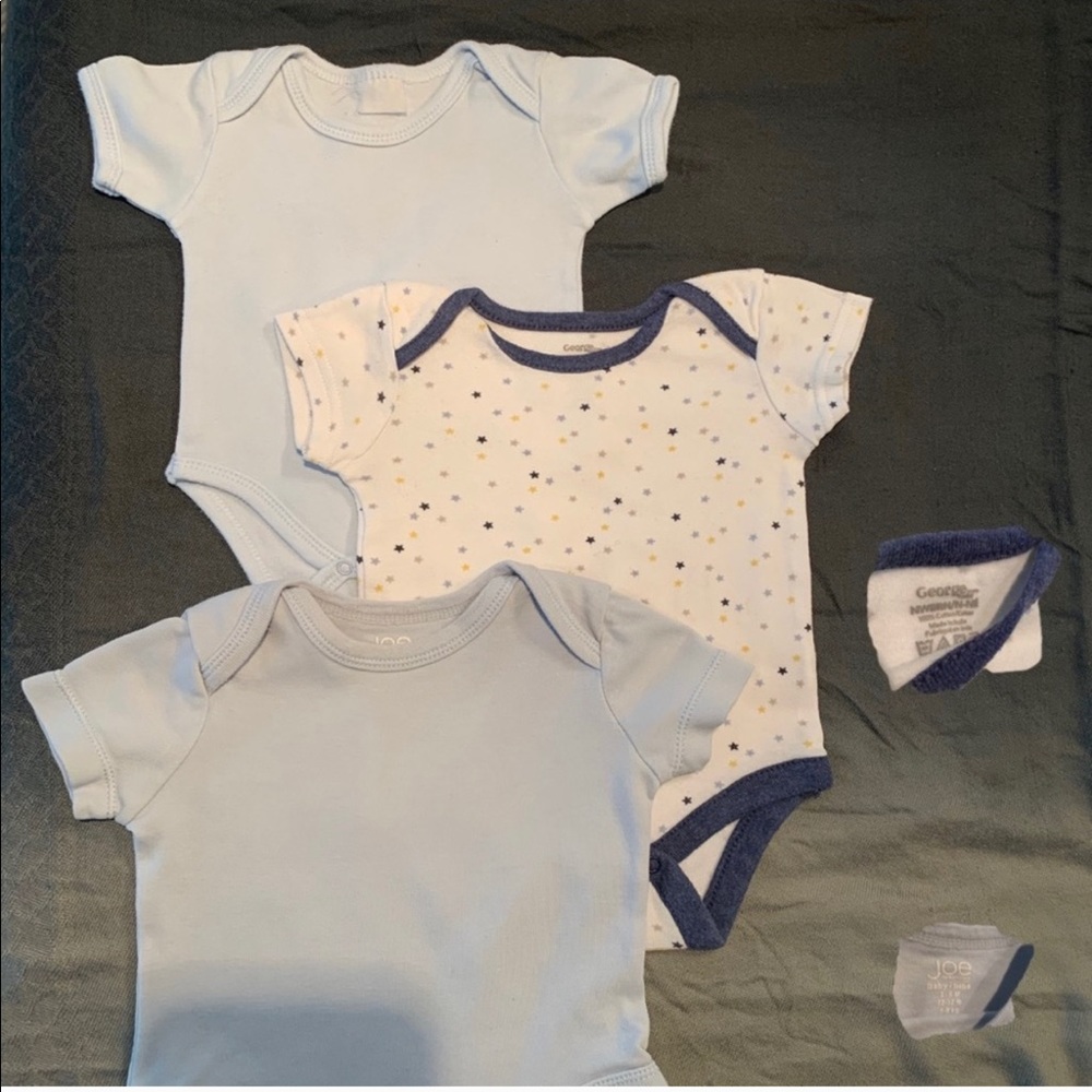 Joe & George baby onesies